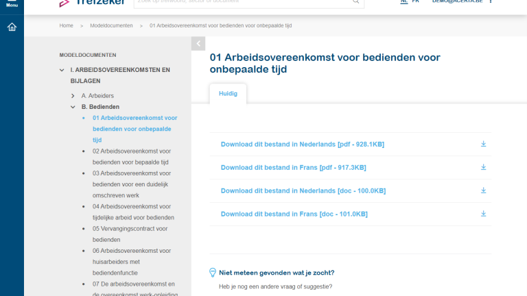 Modeldocumenten
